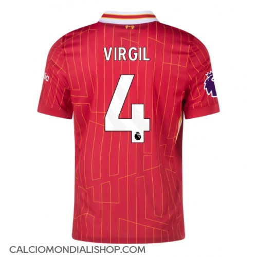 Maglie da calcio Liverpool Virgil van Dijk #4 Prima Maglia 2024-25 Manica Corta